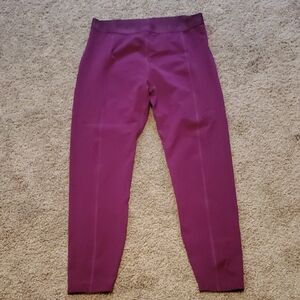 Maroon Active Leggings